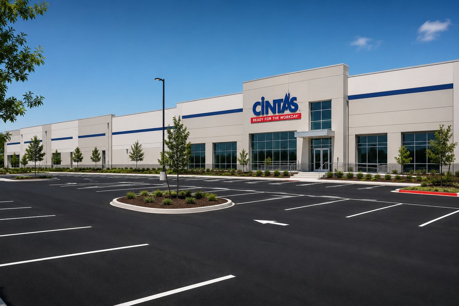 Cintas distribution center — Lone Star Striping Pros