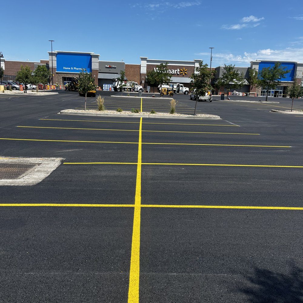 Walmart shopping center restripe — Lone Star Striping Pros
